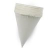 no printed white paper cone sleeve