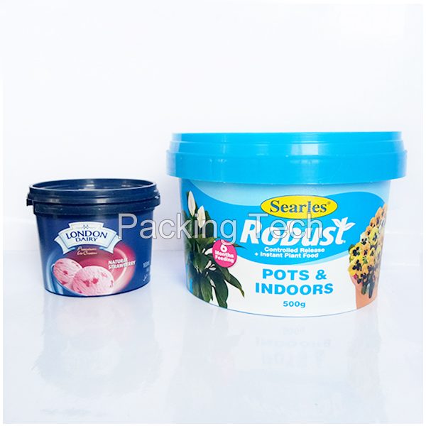 plastic cups, ice cream cups, yogurt cups